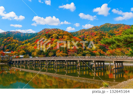 渡月橋 紅葉 渡月橋 紅葉 132645164