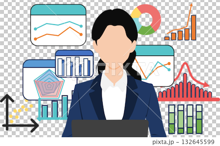 Data analysis illustration 132645599