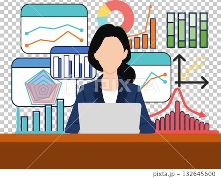 Data analysis illustration 132645600