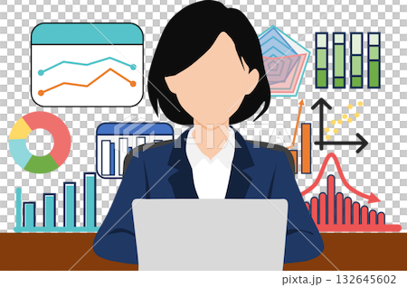 Data analysis illustration 132645602