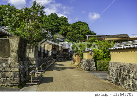 竹田の町並み　殿町武家屋敷通り　大分県竹田市 132645705