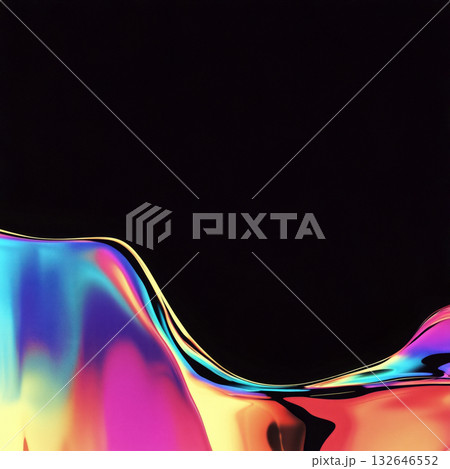 Shine and glossy theme background on square template with copy space for text in vivid gradient colorful tone. 132646552