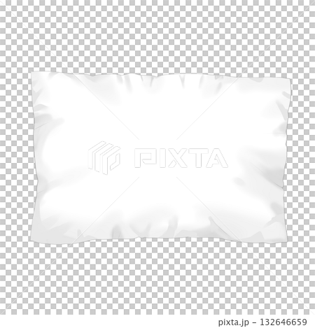 白い枕のイラスト素材 クッション 白い枕のイラスト素材 クッション 132646659