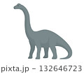 恐竜　ブラキオサウルスのイラスト 132646723