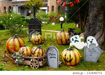ハロウィンの飾りつけ 132646731