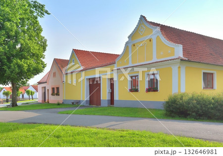 Village house in peasant baroque style 132646981