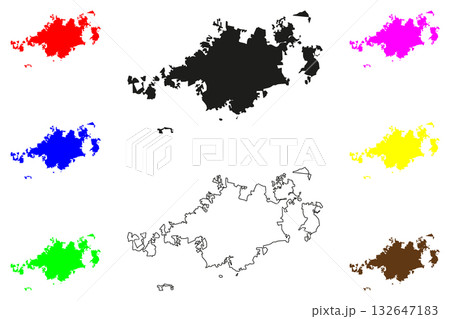 Morelia city (United Mexican States, Mexico, Michoacan State) map vector illustration, scribble sketch Valladolid map Morelia city (United Mexican States, Mexico, Michoacan State) map vector illustration, scribble sketch Valladolid map 132647183