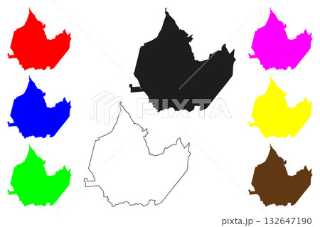 Orizaba city (United Mexican States, Mexico, Veracruz State) map vector illustration, scribble sketch Orizaba map 132647190
