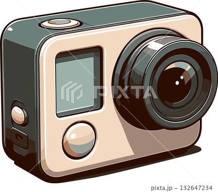 アクションカメラのイラスト 132647234