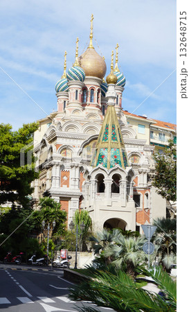 Sanremo, Italy - Christ the Savior Cathedral, a Russian Orthodox church 132648715