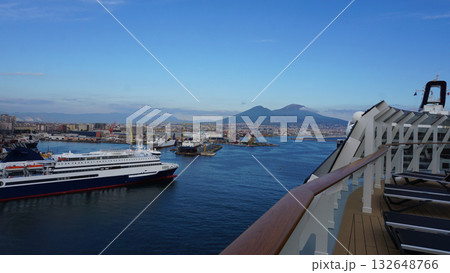 Barcelona cruise port, car ferry in the port of Barcelona, Catalonia in Spain Barcelona cruise port, car ferry in the port of Barcelona, Catalonia in Spain 132648766