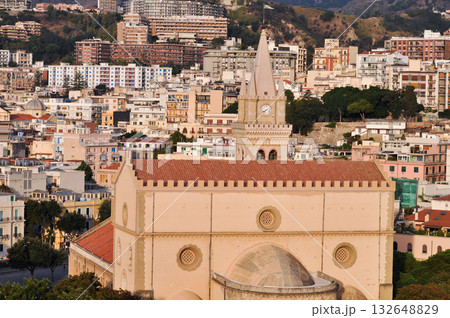 Messina Cathedral or Duomo di Messina or Basilica Cathedrale is a roman catholic cathedral located in Messina city, Sicily island in Italy Messina Cathedral or Duomo di Messina or Basilica Cathedrale is a roman catholic cathedral located in Messina city, Sicily island in Italy 132648829