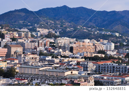 Beautiful view of Messina old city, Sicily, Italy Beautiful view of Messina old city, Sicily, Italy 132648831
