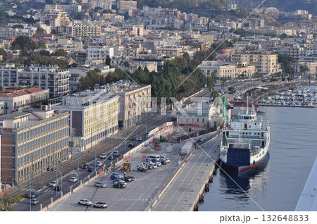 Beautiful view of Messina old city, Sicily, Italy 132648833