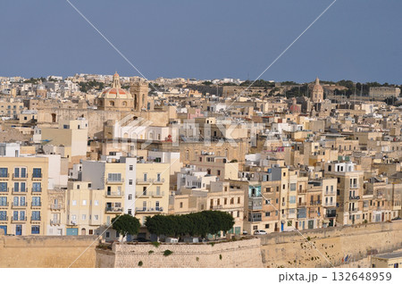 Valetta Malta Waterfront on the Grand Harbour 132648959