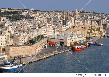 Valetta Malta Waterfront on the Grand Harbour Valetta Malta Waterfront on the Grand Harbour 132648961