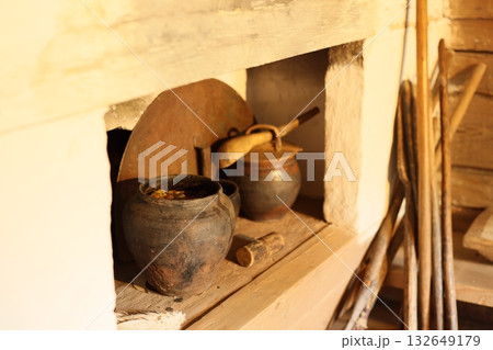 Exploring Traditional Kitchen Tools and Pottery Within a Charming Rustic Setting Exploring Traditional Kitchen Tools and Pottery Within a Charming Rustic Setting 132649179
