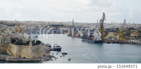 Valetta Malta Waterfront on the Grand Harbour Valetta Malta Waterfront on the Grand Harbour 132649371