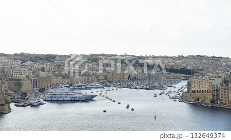 Valetta Malta Waterfront on the Grand Harbour 132649374