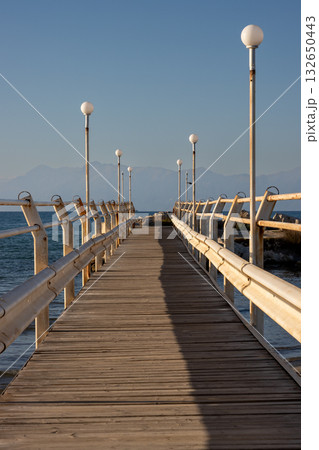 Old pier, Roda, Corfu (Korfu), Greece Old pier, Roda, Corfu (Korfu), Greece 132650443