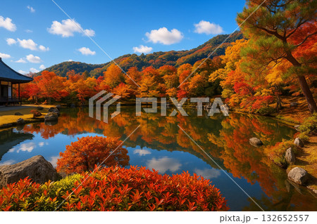 天龍寺 曹源池庭園 大方丈 紅葉 天龍寺 曹源池庭園 大方丈 紅葉 132652557