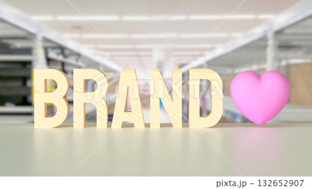 The Brand for Product or marketing concept 3d Rendering. The Brand for Product or marketing concept 3d Rendering. 132652907