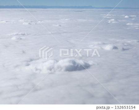 Above The Clouds: Serene Sky And White Cloudscape From High Altitude Above The Clouds: Serene Sky And White Cloudscape From High Altitude 132653154