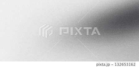 Gray grainy background, noise texture monochrome subtle gradient banner 132653162