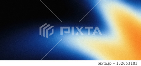 Grainy gradient background retro glowing color flow wave orange blue white yellow black backdrop noise texture abstract banner poster header design Grainy gradient background retro glowing color flow wave orange blue white yellow black backdrop noise texture abstract banner poster header design 132653183