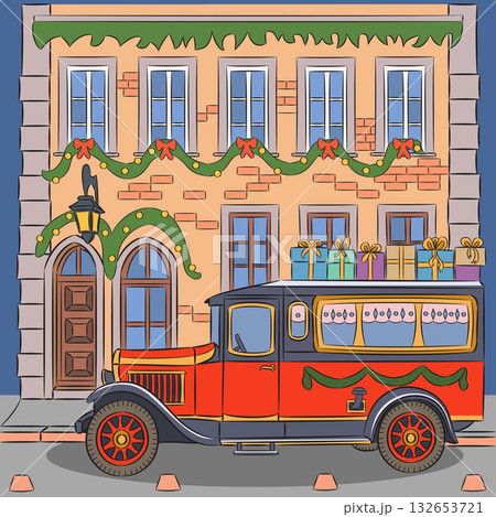 Rothenburg ob der Tauber Christmas bus, Germany Rothenburg ob der Tauber Christmas bus, Germany 132653721