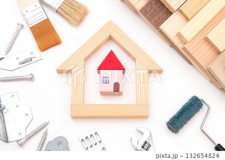 住宅と建築資材、工具、道具 132654824