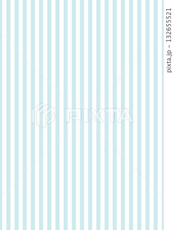 ストライプ縦縞パターン背景イラスト　水色ブルー　空色　白　チラシ　フライヤー　ベクター　シンプル 132655521