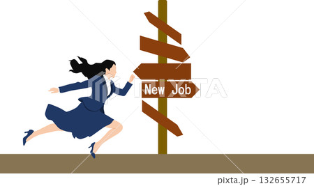 目標達成へのロードマップのイラスト 目標達成へのロードマップのイラスト 132655717