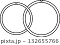 結婚指輪のシンプルなアイコン 132655766