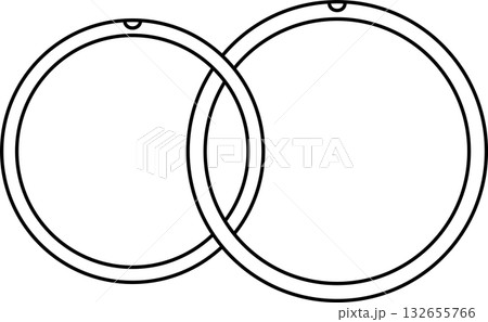結婚指輪のシンプルなアイコン 132655766