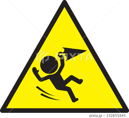 転倒注意 132655845