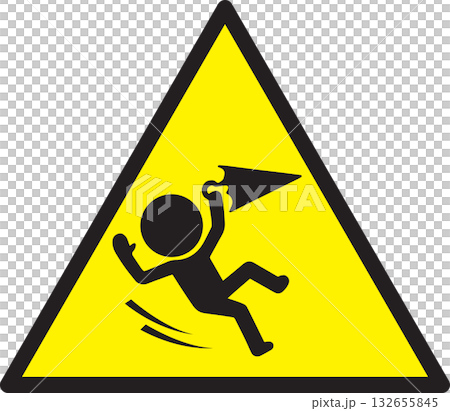 Falling caution Falling caution 132655845