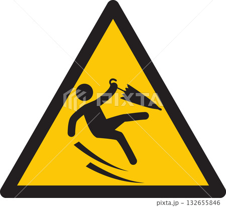 転倒注意	 132655846