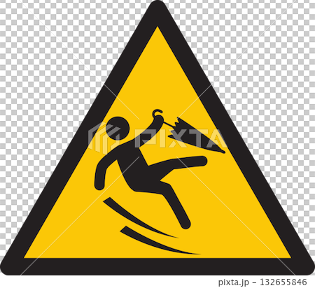 転倒注意	 132655846