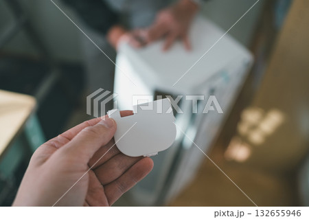 installation of an air conditioner 132655946