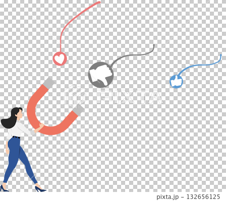 社群媒體圖形插圖 132656125