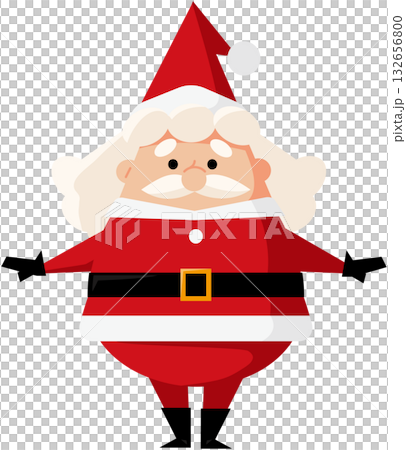 かわいいサンタクロースのイラスト かわいいサンタクロースのイラスト 132656800