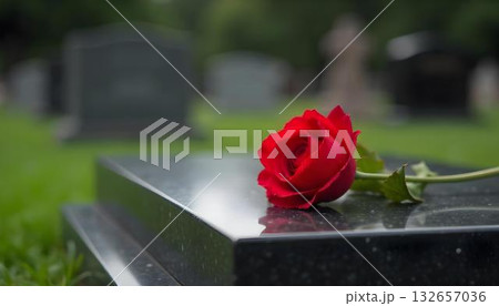 For Patriot Day this September a lone poppy on a memorial. A quiet way to never forget 132657036