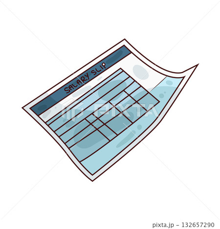 illustration of Payslip 132657290
