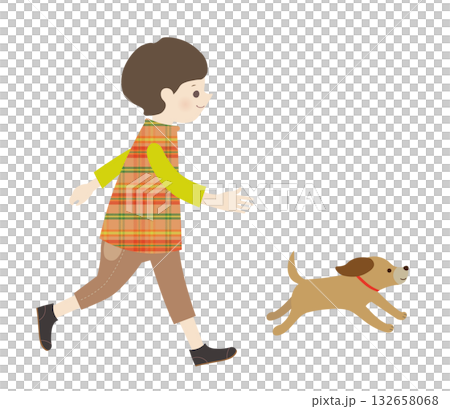犬と子ども 132658068