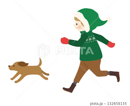 犬と子ども 132658135