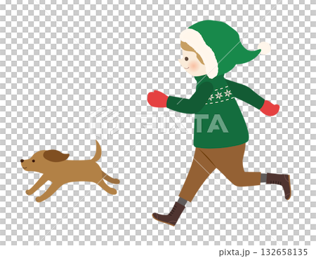犬と子ども 132658135