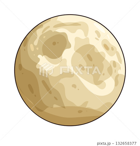 illustration of Full Moon 132658377