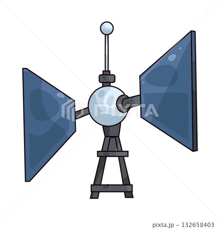 illustration of Radar Dish 132658403