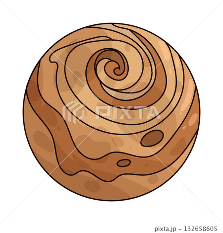 illustration of Mars Polar Cap illustration of Mars Polar Cap 132658605